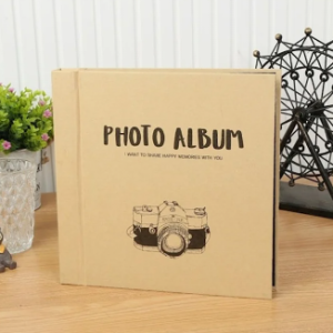 Kraft Paper Photo Album Black 8inch