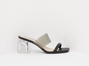 Slide Sandals with Clear Block Heels- best friendship day gifts