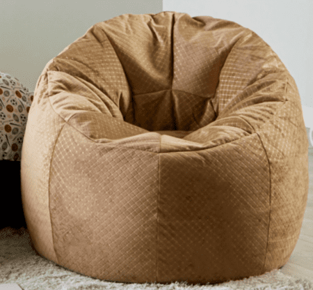  Shop Velvet Textured Bean Bag Chair Online Home centre UAE